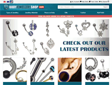 Tablet Screenshot of bodyjewelleryshop.com